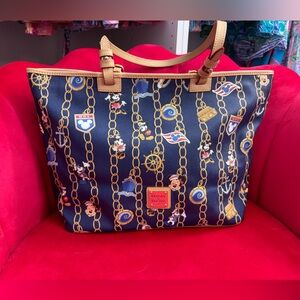Disney Cruise Line DCL Dooney & Bourke Charms Chain Tote Shopper Shoulder Bag
